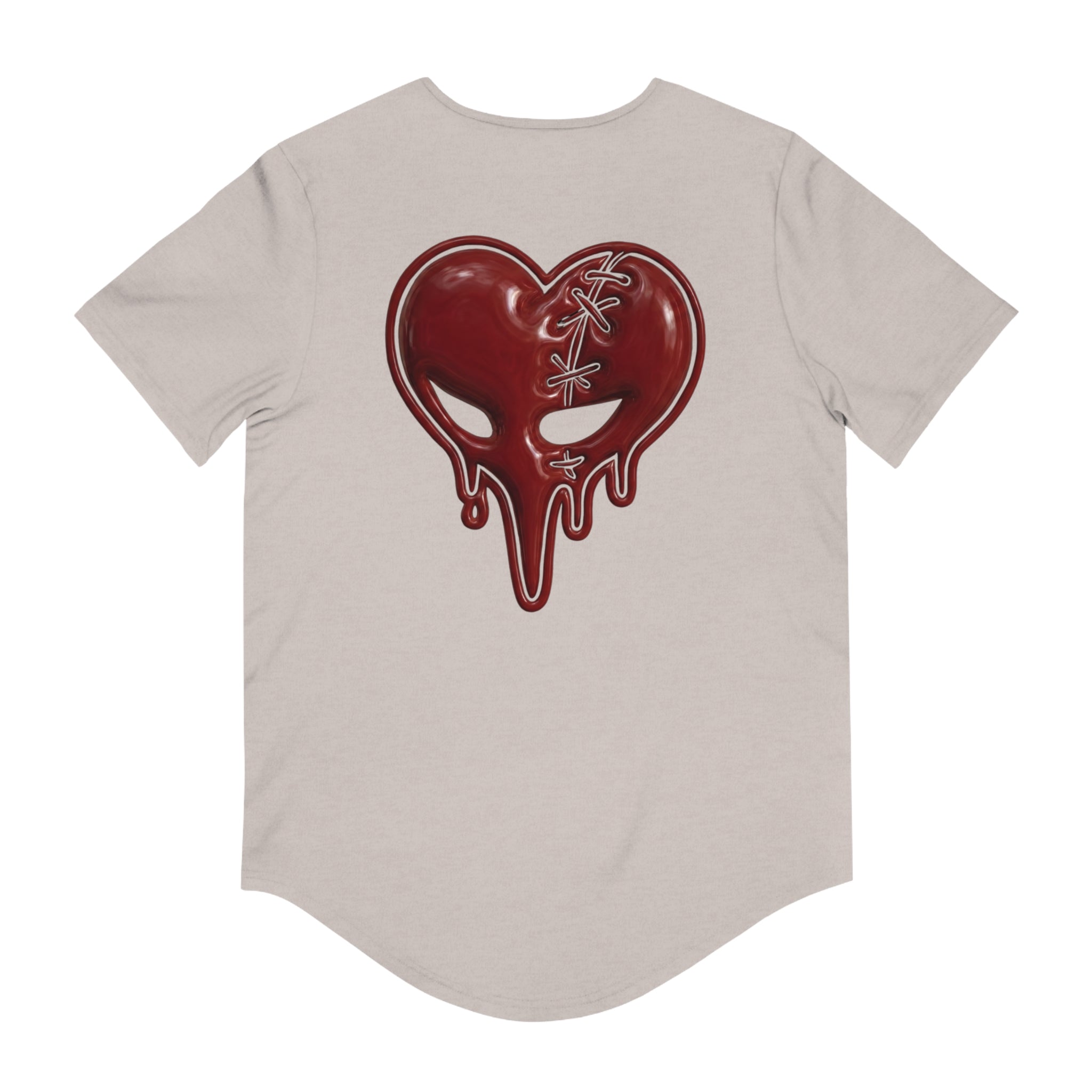 The Laced Heart "FIXATION" Drop Tail T-Shirt