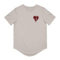 The Laced Heart "FIXATION" Drop Tail T-Shirt