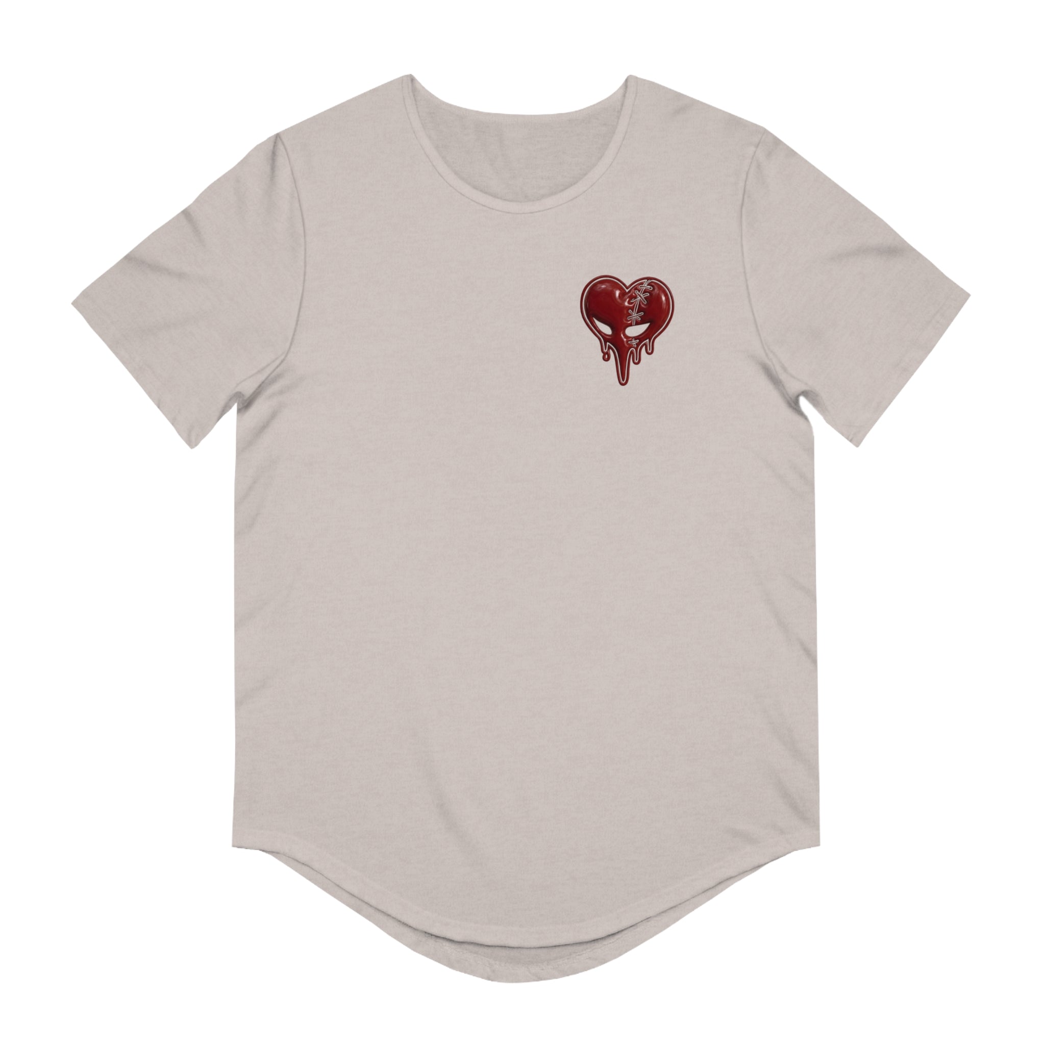 The Laced Heart "FIXATION" Drop Tail T-Shirt