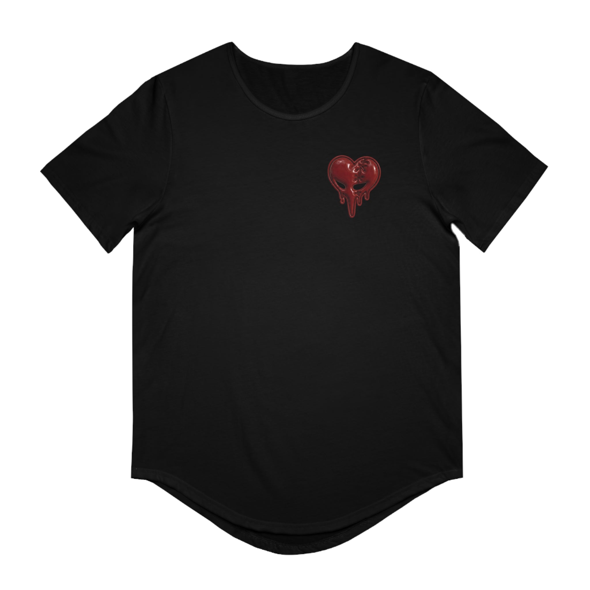 The Laced Heart "FIXATION" Drop Tail T-Shirt