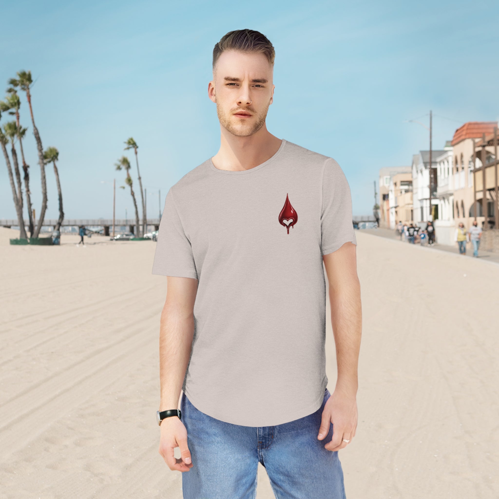 The Blood Heart Drop Tail T-Shirt
